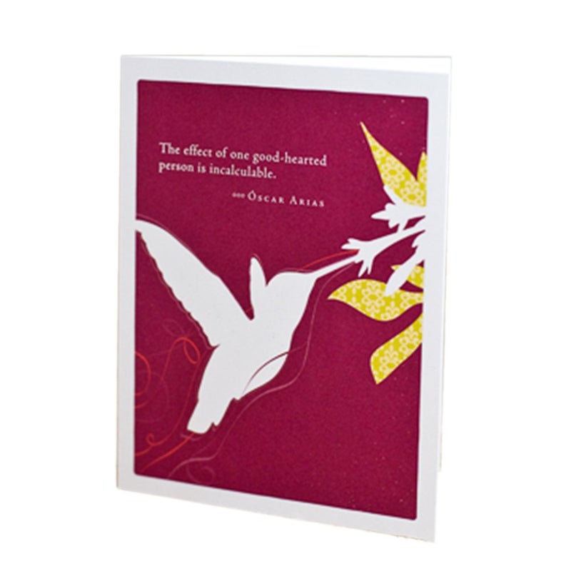 Compendium Positively Green Appreciation Card - "The smallest act of kindness is worth more than the grandest intention." - Image 1